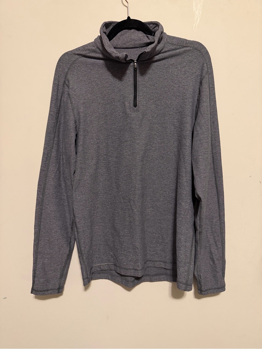 Lululemon Men's Quarter-Zip Performance Sweater - Gray